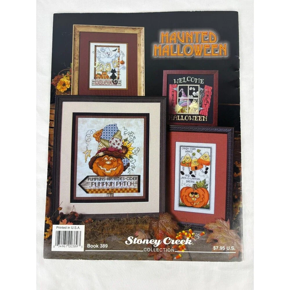 Stoney Creek Haunted Halloween Book 389 Cross Stitch Patterns Pumpkins Ghosts